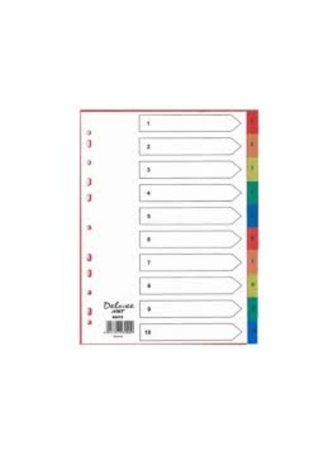 DIVIDER COLORS WITH NUMBER 1-10 PVC ( 5 Set )